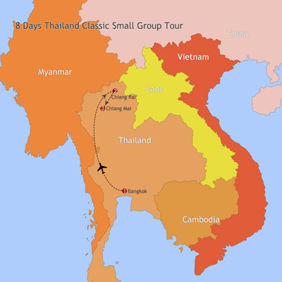 8 Days Thailand Classic Small Group Tour 