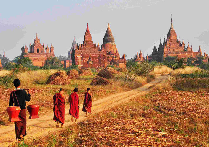 Myanmar and monks