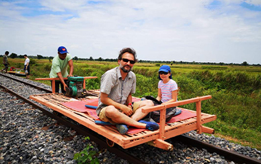 Bamboo train