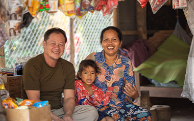 Cambodian local family