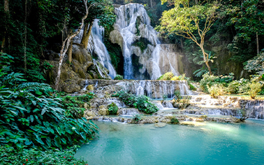 kuang si waterfall
