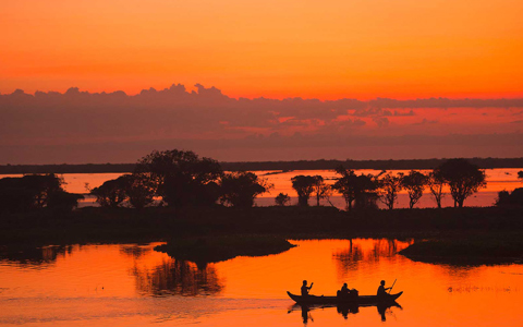 Sunset Serenity on Tonle Sap Lake, Cambodia
