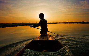 Tonle Sap Lake sunset