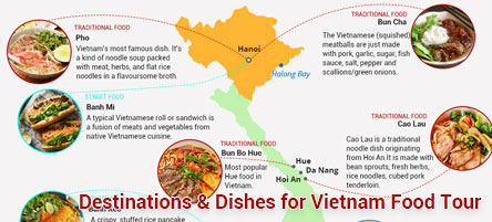 vietnam food tour map